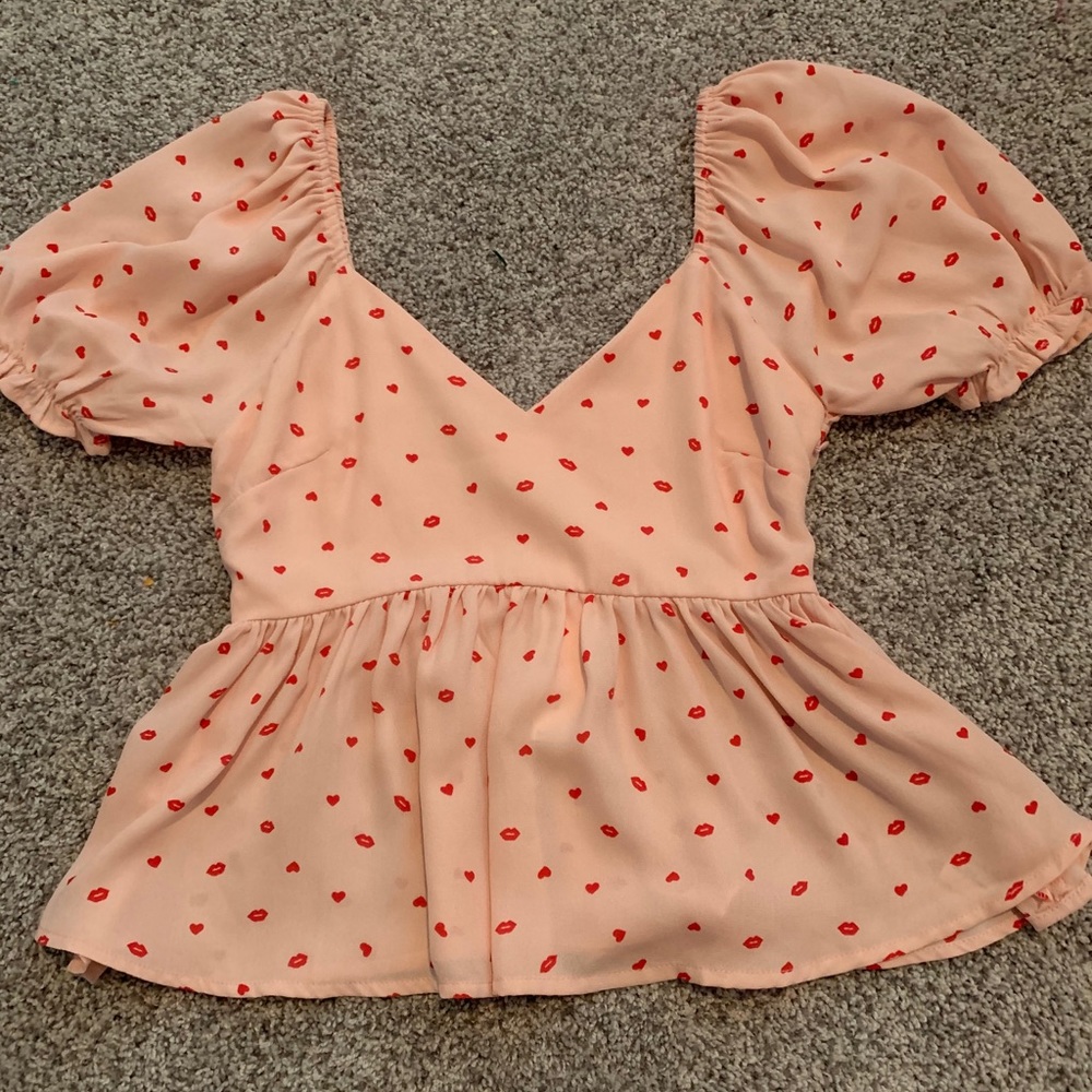 light pink vici blouse